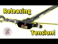 Releasing Tension on a Harbor Freight Come-Along Quick Tip