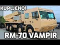 Lagu Vojska Srbije nabavila višecevne raketne sisteme RM-70 Vampir Serbian Army acquires Czech MLRS RM70