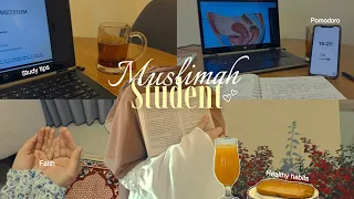 productive muslimah student routine study tips fajr to night 