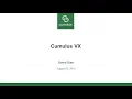 Webinar Cumulus VX
