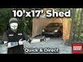 Harbor Freight 10x17 Shed Assembly 10 x17 CoverPro Portable Car Canopy Setup Truck 10 Ft x17 Ft