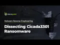 Malware Reverse Engineering Dissecting Cicada3301 Ransomware