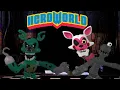NEW Mangle And Phantom Foxy HeroWorld Figures Review