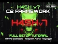 H4SH v7 Command Control Framework with Web Dashboard Auto-Exfil