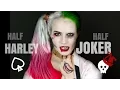 Video di Half Harley Quinn Half Joker Halloween Hair and Makeup Tutorial