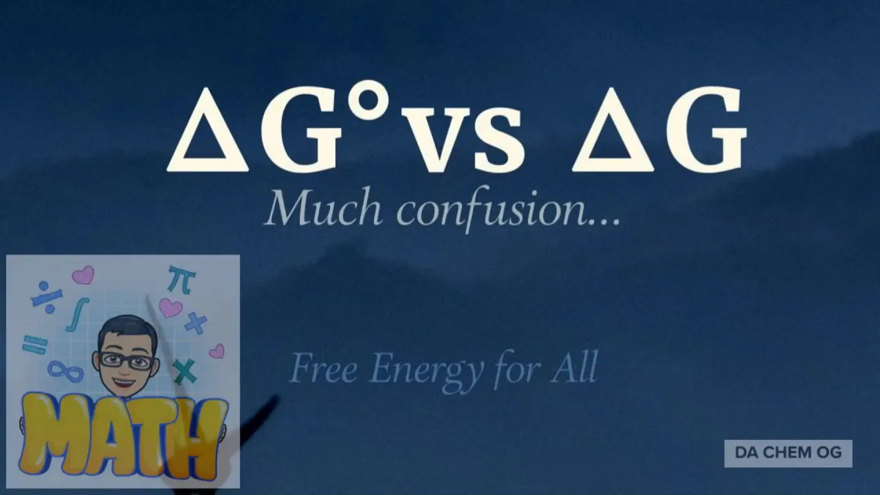 Gibbs Free Energy | ΔG | Thermodynamics | Difference Between Delta G and Delta G°