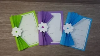 فكرة جميلة جدا لعمل بطاقة تهنئة لكل المناسبات Paper Greeting Card 