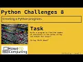 Python challenges level 1 challenge 8