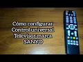 Code for SANYO TV Universal control