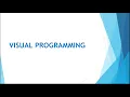 Lesson 6 Visual PROGRAMING part 1 GRADE 8 RATIONALISED NOTES