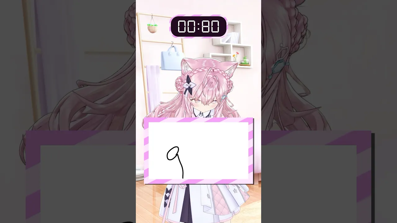 ホロメンの似顔絵を描いて当てさせろ!!難易度アップなPart3【5.4秒チャレンジ】 #shorts #ホロライブ #hololive #博衣こより #54チャレ