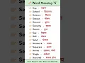 Letter S word meaning A to Z word meaning