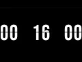 16 Minute Flip Clock Timer Minimal Countdown with Beep Study with Millisecond