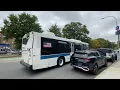 NYC MTA bus Orion Vii Next Gen Q60 leaving Queens Boulevard 87 Av