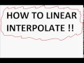 Linear Interpolation Quick Easy