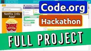 Code org Hackathon Project App Tutorial - Netflix App of Awesomeness Answer Tutorial Unit 6 CSP