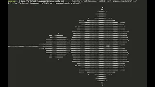 Mandelbrot Set on SOF Stack with Objects and Functions on JVM 17 on SerenityOS Mandelbrotception