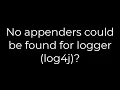 Java No appenders could be found for logger log4j 5solution