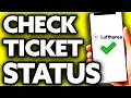 How To Check Lufthansa Ticket Status - Step by Step
