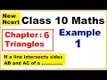 Class 10 Maths Chapter 6 Example 1 Triangles NEW NCERT Ranveer Maths 10