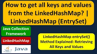 How to get all keys and values from the LinkedHashMap LinkedHashMap EntrySet