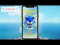 Sonic Birt ay Invitations Sonic Invitation Digital Invitation - Fluffy Invite