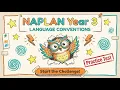 NAPLAN Year 3 Language Conventions Practice Test - 32 Questions with Answers