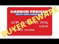 Harbor Freight Credit Card - Good Deal or Too Good to Be True BUYER BEWARE
