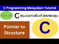 Pointer to Structure in C C Programming in Malayalam