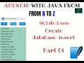 Sqlite Basic Part 01 Create DB and insert