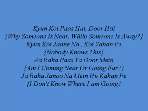 Download MP3 Yeh Dooriyan Lyrics With English Translations - Love Aaj Kal