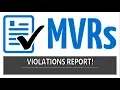 MVR Violations Report