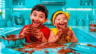 🍫😂 الشوكولا على وجه سيلينا وحسونا! | مغامرة مضحكة ومليئة بالمرح 🎉✨