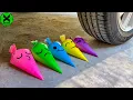 ⚡ Funny Crushing Experiment Slime Piping Bag vs Car! Crushing Crunchy, Soft Things with Car! 💦