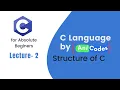 Lecture 2 Structure of C C Programming for Absolute Beginners