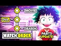 How To Watch My Hero Academia in The Right Order UPDATE