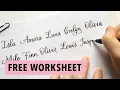 10 Ways to Improve Your Calligraphy - with Free Worksheet for Beginners