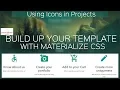 Materialize Crash course for Beginners - Customize Icons