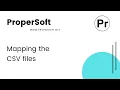 Mapping the CSV files