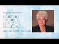 Barbara Bobbie Lentz Melton