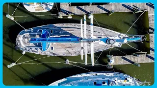 A Practical and DREAMY 45’ Cruiser to Sail Away From It All On [Full Tour] Learning the Lines
