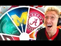 Spin the Wheel of College Teams