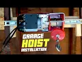 Installing Electric Hoist in Garage - Easy DIY Overhead Angled Ceiling Winch