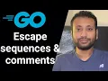 Go Bangla Tutorial 6 escape sequences and comment