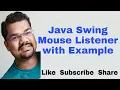 Java Swing Mouse Listener MouseListener in Java Swing Example MouseListener Interface in Java