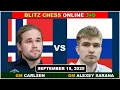 Download Lagu Magnus Carlsen vs Alexey Sarana | Blitz Chess 3+0 | ChessCom | September 19, 2025