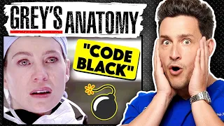 doctor reacts to greys anatomy bomb episode