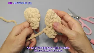 Highland Cow Ears Tail Horns Part 3