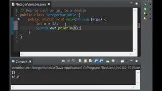 Java Casting int to double