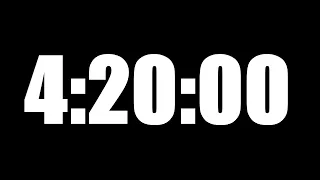 4 HOUR 20 MINUTE TIMER 260 MINUTE COUNTDOWN TIMER LOUD ALARM